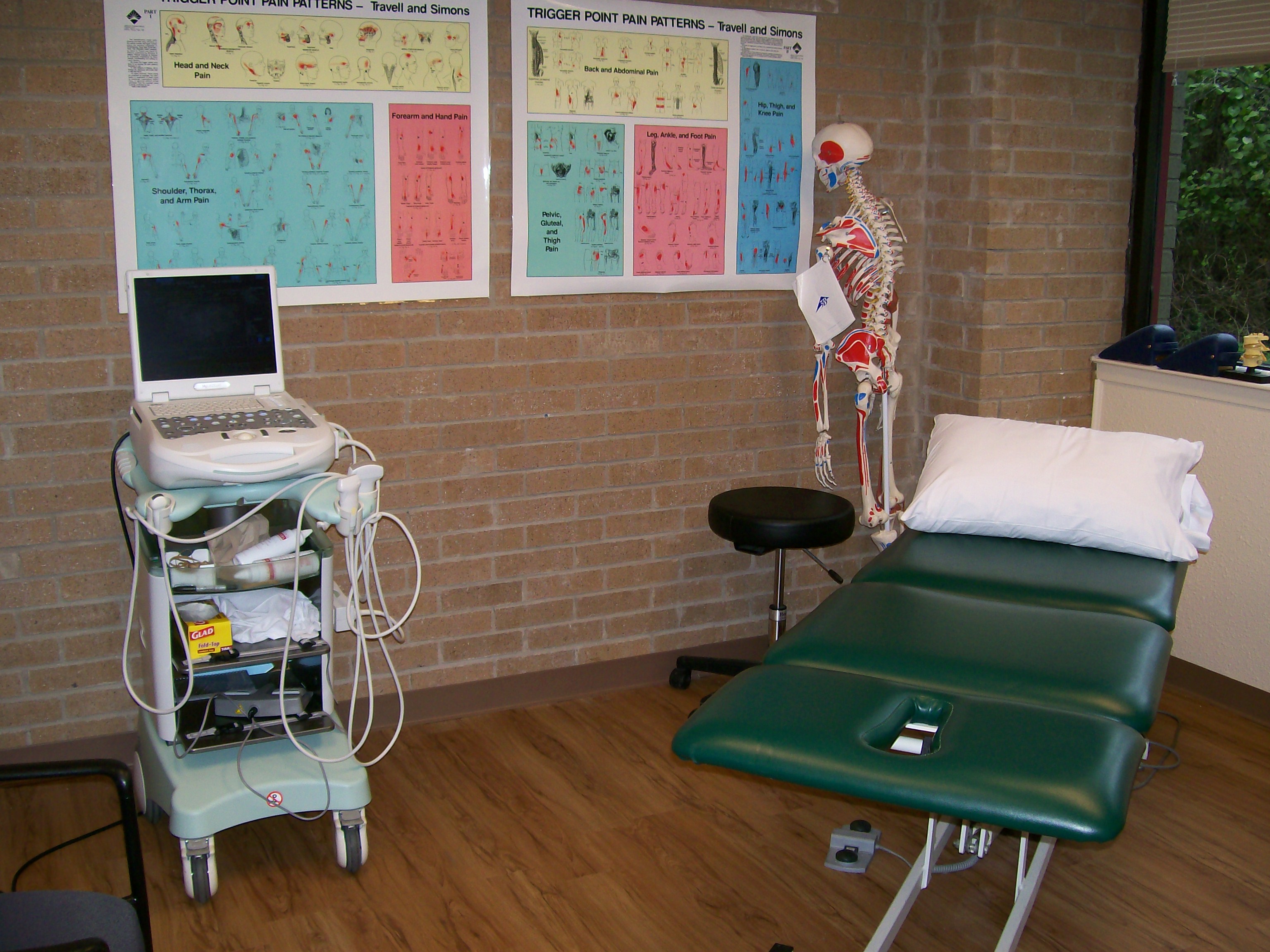 one of two Ultrasound/injection suite